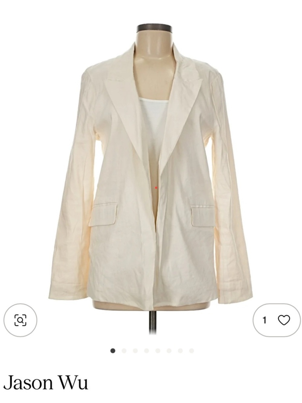 Jason Wu Blazer Size Medium NWT Minimalist Normcore